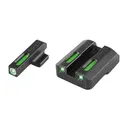 Truglo TFX Tritium Fiber-Optic Handgun Day/Night Sights Fits H&K VP9, VP40, P30, P30SK, P30L, 45, & 45 TACTICAL (including Compact) - White Outline Fr - Truglo