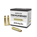Nosler Unprimed Brass Rifle Cartridge Cases .338 Win Mag 50/ct - Nosler