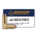 MagTech Handgun Ammunition .44 Mag 240 gr JSP 1180 fps 50/ct - Magtech