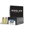 Nosler ASP Suppressor Ready Handgun Ammunition .45 ACP 230gr JHP 850 fps 20/ct - Nosler