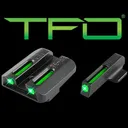Truglo TFO Tritium/Fiber-Optic Day/Night Sights Kahr Set (Green/Green) - Truglo