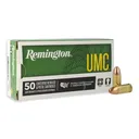 Remington UMC Handgun Ammunition 9mm Luger 115 gr FMJ 1145 fps 50/ct - Remington