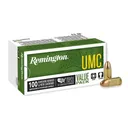 Remington UMC Handgun Ammunition 9mm Luger 115 gr FMJ 1145 fps 100/ct - Remington