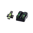 HIVIZ LiteWave H3 sight Green LitePipe w/White front ring Fits Kimber 1911 models - North-Pass