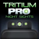 Truglo Tritium Pro Night Sights for Glock 42/43/43x/48 Front Outline White/Rear Green - Truglo