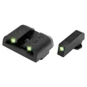 Truglo Tritium Pro Night Sights Fit Glock MOS 20, 21, 25, 28, 29, 30, 31, 32, 37, 40 and 41 - White Outline Front/Rear Green - Truglo