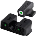 Truglo Tritium Pro Night Sights for Ruger SR9 SR9C SR40 SR40C SR45 - White Outline Front/Rear Green - Truglo