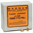 Allstar/Magnus Bullets 9mm .355" 115 gr FMJ 500/ct - Magnus-Bullet
