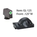 Ameriglo Ghost Ring Night Sight Set for Select Glocks / Front Tritium - Green / Front Outline - White / Rear Tritium - Green - Ameriglo
