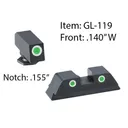 Ameriglo Classic Tritium Night Sight Set  3-Dot for Glock 20, 21, 29, 30, 31, 32, 36, 40, 41 - Ameriglo