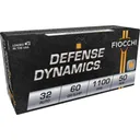Fiocchi Defense Dynamics Handgun Ammunition .32 ACP 60 gr JHP 1100 fps 50/ct - Fiocchi