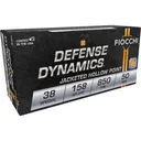 Fiocchi Defense Dynamics Handgun Ammunition .38 Spl 158 gr JHP 850 fps 50/ct - Fiocchi