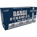 Fiocchi Pistol Shooting Dynamics Handgun Ammunition .38 Spl 158 gr FMJ 730 fps 50/rd - Fiocchi