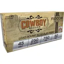 Fiocchi Cowboy Action .45 LC 250 gr Lead RNFP Handgun Ammo - 50/ct - Fiocchi