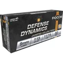 Fiocchi Pistol Shooting Dynamics Handgun Ammunition 9mm Luger 115 gr JHP 1175 fps 50/ct - Fiocchi