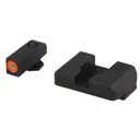Ameriglo Glock Gen1-4 Hackathorn Sight for Glock 42-43 Green Tritium Orange Front - Black Serrated Rear - Ameriglo