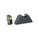 Green Tritium LimeGreenLumi Outline .350/Flatblack .429 for Glck TallSupp - Ameriglo