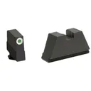 3XL Tall Green Tritium White Outline .365/FlatBlack .451 for most Glocks - Ameriglo