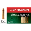 Sellier & Bellot Pistol & Revolver Ammo .357 Mag 158 gr FMJ 50/ct - Sellier-Bellot