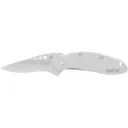 Kershaw Ken Onion Scallion Folding Knife 2-2/5" Drop Point Blade Silver - Kershaw