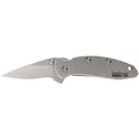 Kershaw Ken Onion Chive Folding Knife 1-9/10" Drop Point Blade Silver - Kershaw