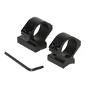 Talley Lightweight Alloy Scope Mounts - Black Anodized - 1" - Low,  Weatherby Accumark - Magnum - Mark V (9 LUG) - Talley