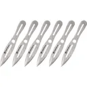 Smith & Wesson 6 8" Throwing Knives 4 1/4" Blade Silver - Smith-Wesson