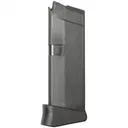Glock Factory Original Glock 43 Magazine w/EXT Finger Black Polymer Rest 9mm Luger 6/rd - Glock