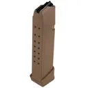 Glock Factory Magazine G17 G17L G19 G19X G26 G34 9mm Luger Coyote 19/rd Bulk - Glock