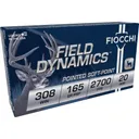 Fiocchi Field Dynamics Rifle Ammunition .308 Win. 165 gr PSP 2700 fps 20/ct - Fiocchi