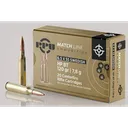 PPU Match Rifle Ammunition 6.5mm x 55 Swedish Match 120 gr HPBT 2723 fps 20/ct - Ppu