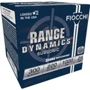 Fiocchi Range Dynamics Subsonic Sierra Matchking Rifle Ammunition .300 Blackout 220 gr HPBT 1020 fps 25/ct - Fiocchi