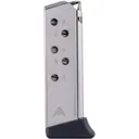 Mec-Gar Handgun Magazine Walther PPK .380 ACP Carbon Steel Tube Nickel 6 rds - Mec-Gar-Usa