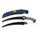 Hawk Pruning Saw 11" Carbon Steel Blade w/ Nylon Sheath Replaceable Blade - Hawk