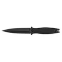 Kershaw Secret Agent Fixed Boot Knife 4-2/5" Spear Point Black with Sheath - Kershaw