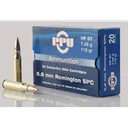 PPU Standard Rifle Ammunition 6.8mm SPC 115 gr HPBT 2624 fps 20/ct - Ppu