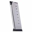 Mec-Gar 1911 Govt Handgun Magazine with Plastic Removable Buttplate & Follower .45 ACP HT Stainless Steel 8/rds High Cap - Mec-Gar-Usa
