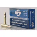 PPU Standard Rifle Ammunition 6.8mm SPC 115 gr FMJBT 2624 fps 20/ct - Ppu