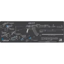 Cerus Gear 12x36 AK-47 Instructional Promat Grey - Cerus-Gear