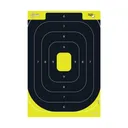 Allen EZ Aim Splash Reactive Paper Target IPSC Silhouette 12.5"x18.25" Yellow and Black 30 per Pad - Allen