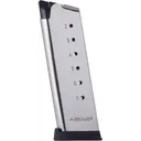 Mec-Gar 1911 Officer Handgun Magazine with Removable Buttplate & Follower .45 ACP HT Nickel 7 rds High Cap - Mec-Gar-Usa