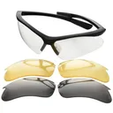Champion Shooting Glasses Open Frame Black with Interchangeable Lens - Champion