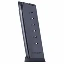 Mec-Gar 1911 Officer Handgun Magazine with Plastic Removable Buttplate & Follower .45 ACP HT Blued 7/rds High Cap - Mec-Gar-Usa