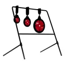 EZ-Aim Triple Deflector Spinner Target System, Rimfire .22 Cal. & Air Guns 10.75"W x 12.5"H - Black/Red - Allen