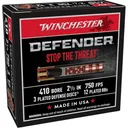 Winchester Supreme Elite PDX1 Personal Defense Shotgun Ammunition .410 ga 2 1/2"  3 disc, 12 plts + Slug 750 fps 10/ct - Winchester