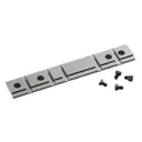 Ruger Weaver-Style Aluminum Combination 10/22 Rifle Scope Base Adapter Silver Powder Coated 1-piece - Ruger