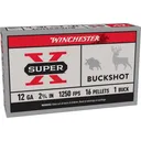 Winchester Super-X Buckshot Shotshells 12 ga 2-3/4" 1350 fps #1B 5/ct - Winchester
