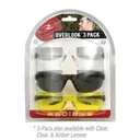 Radians Overlook Shooting Glasses Combo Pack Clear Amber Lens 3/ct - Radians