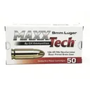 MAXXTech Handgun Ammunition 9mm Luger 124gr FMJ 1126 fps 50/ct - Maxxtech