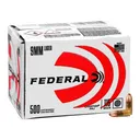 Federal Champion Training Handgun Ammunition 9mm Luger 115 gr FMJ 1125fps 500/ct (Bulk) - Federal